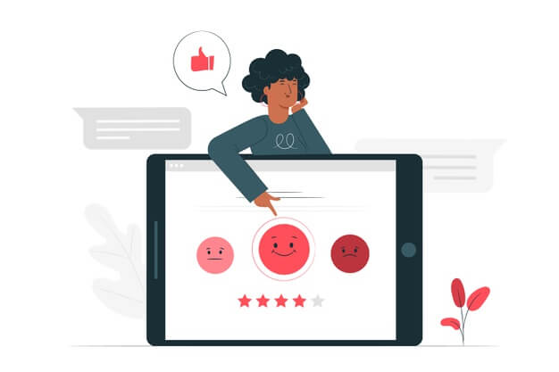 customer survey concept illustration_114360 558